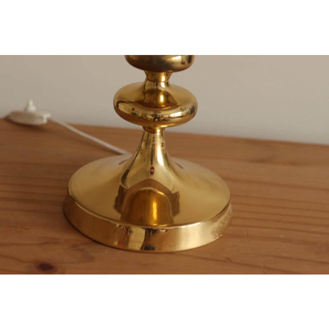Swedish Brass Bobbin Table Lamp, Set of 2 For Sale - Image 14 of 18