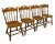 Set of 4 ETHAN ALLEN Heirloom Nutmeg Maple Colonial Spindle Back Dining Side Chairs 10-6002 34.5" High 19" Wide 20" Deep...