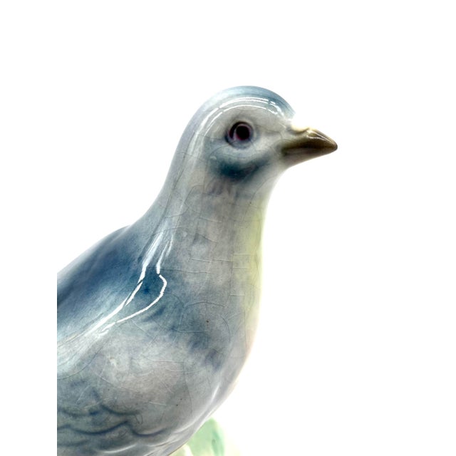 Mid-Century Ceramic Pigeon Figurine from Cortendorf, West Germany, 1950s-1960s For Sale - Image 12 of 16
