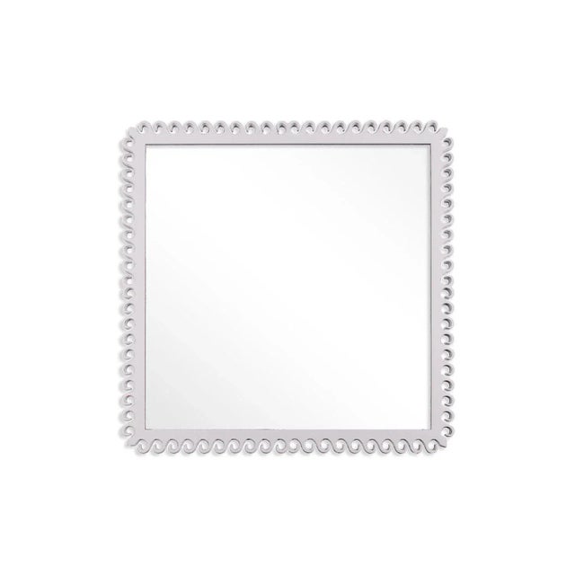 Contemporary Fleur Home Carnival Gras Square Mirror in Lite Lavender, 32.5x32.5 For Sale - Image 3 of 3