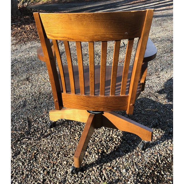 L L Bean Honey Oak Office Banker S Chair Chairish
