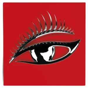 Red & Silver Wall Panel with 3D Eye from VGnewtrend