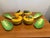 Light Green Vintage Majolica Cabbage Leaf and Fruit Set For Sale - Image 8 of 12