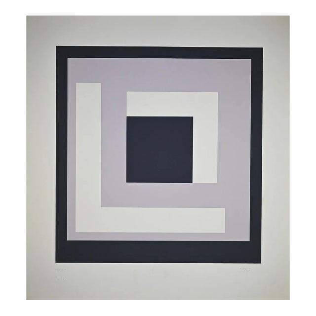 Nato Frascà, Square Composition, Screen Print, 1974 For Sale