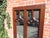 English Gothic Oak Mirror 1860s Width 32' Depth 1.25" Height 64"