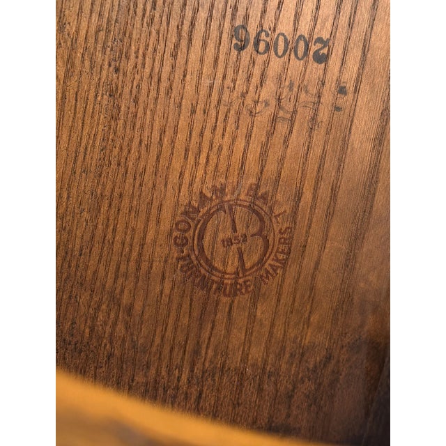 Vintage Conant Ball Oak Windsor Dining Chairs, Set of Six For Sale - Image 17 of 17