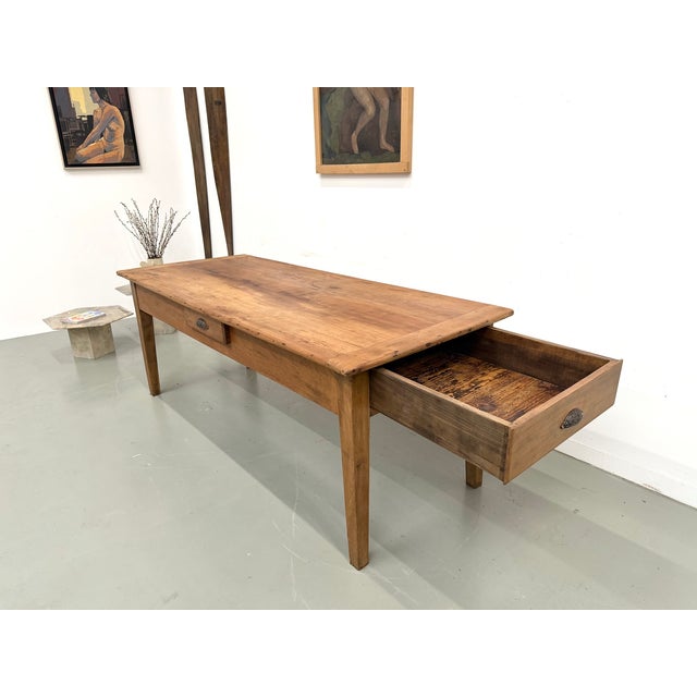 Walnut Table with Spindle Legs, 1920s For Sale - Image 10 of 18