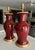 Ceramic Pair 19th Century Chinese Flambe Oxblood Porcelain Table Lamps For Sale - Image 7 of 18