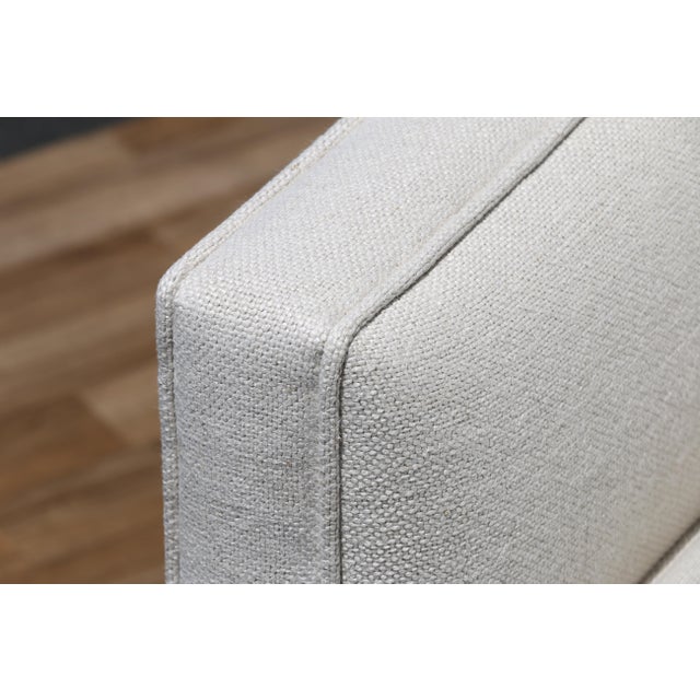 1950s 1950s Edward Wormley for Dunbar Bracket Back Sofa | Mid Century Modern Walnut Sofa For Sale - Image 5 of 18