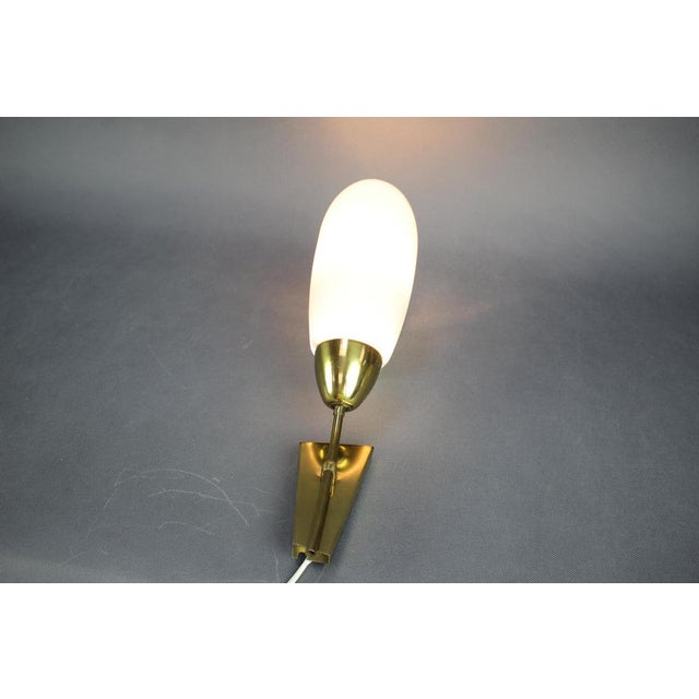 Mid-Century Modern Wall Light by Kamenický Šenov, Czechoslovakia, 1960s For Sale - Image 10 of 11