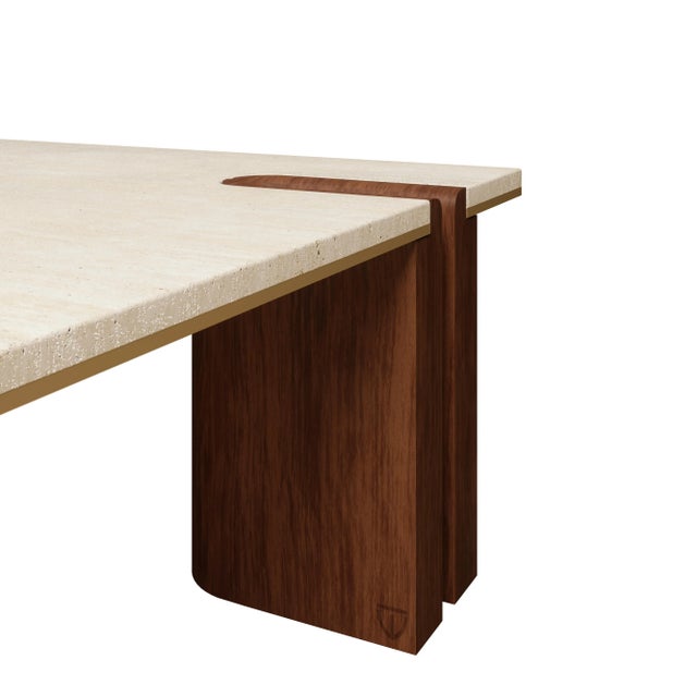 Beige Grenville Center Table by Wood Tailors Club For Sale - Image 8 of 8