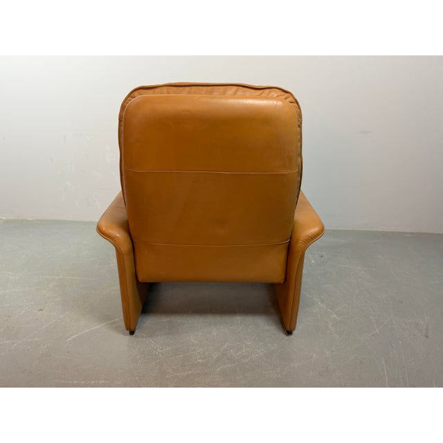 Mid-Century Cognac Leather Model DS-50 Lounge Chair from De Sede, Switzerland, 1970s For Sale - Image 6 of 10