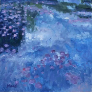 Cloud Reflections (Original Botanical Oil Painting)