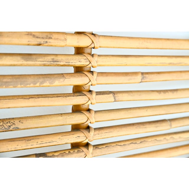 Italian Rattan Coat Rack, 1960s For Sale - Image 6 of 7