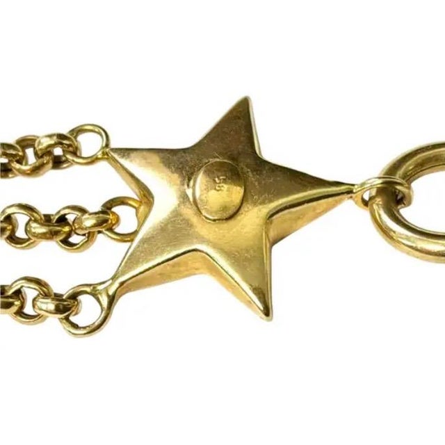 Metal 14k Gold Charm Bracelet Vintage For Sale - Image 7 of 10