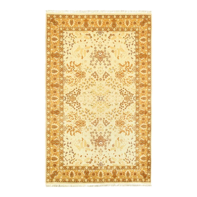 2020s Pasargad Beige Fine Amritsar Design Rug For Sale