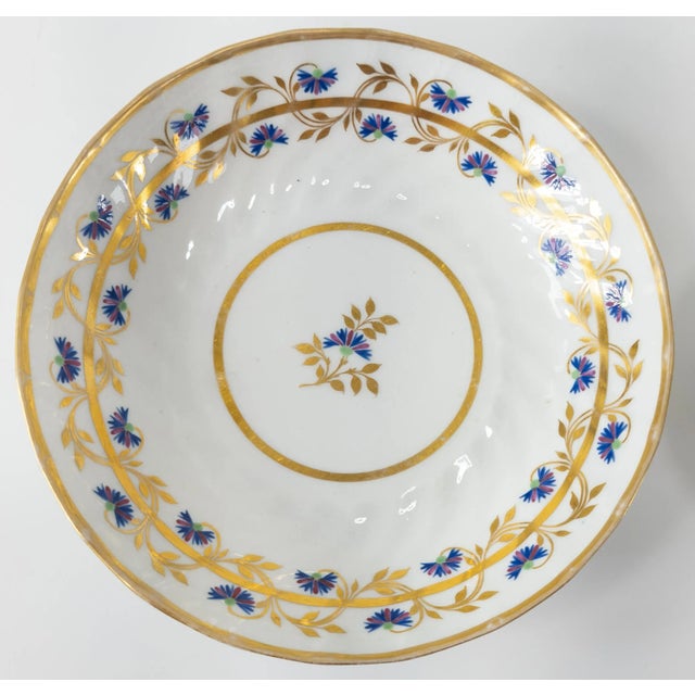 Royal Crown Derby Porcelain 18th Century English Royal Crown Derby Nottingham Road Teacup & Saucer Set- 2 Pieces For Sale - Image 4 of 13