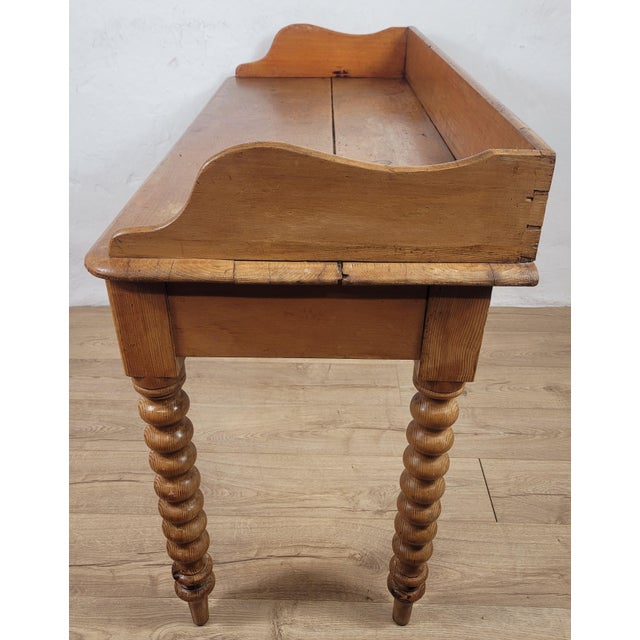 Victorian Pine Farmhouse Kitchen Table, 19th Century For Sale - Image 16 of 18