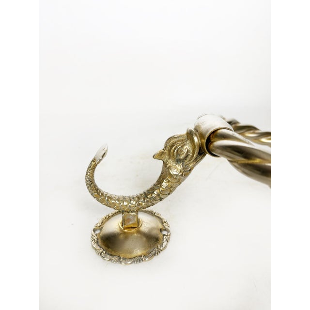Hollywood Regency Fish-Headed Towel Rack, France, 1970s For Sale - Image 3 of 13