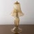 Murano glass table lamp in smoky color and gold details, handmade made in italy venetian design lighting. also available...