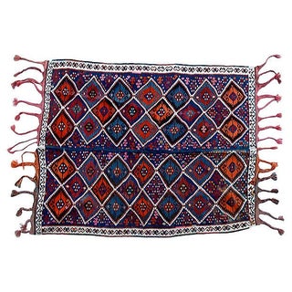 Turkish Tribal Kilim - 7'4" X 5' For Sale
