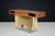 Exceptional Italian Walnut Console with Patinated Brass Base, 1950s An exceptional Italian walnut freestanding...