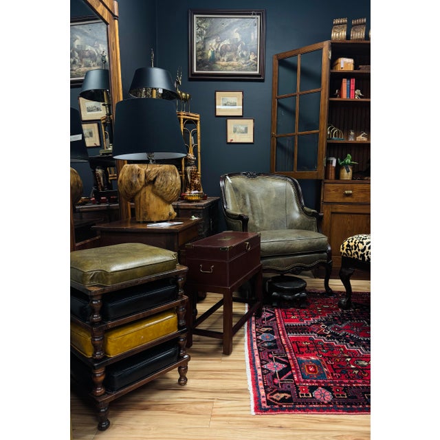 Vintage Turned Wood Ethan Allen Stacking Stools, Set of 4 For Sale - Image 10 of 10