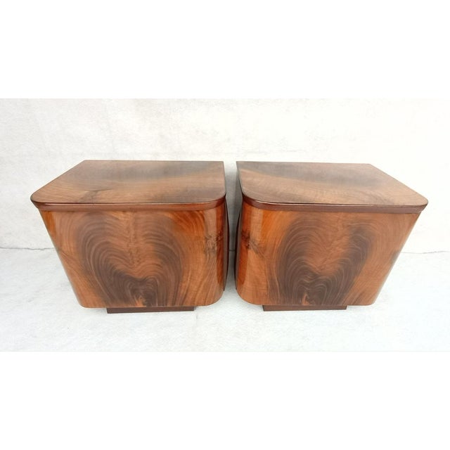 Mid-Century Modern Bedside Tables by Jindřich Halabala for Up Závody, 1960s, Set of 2 For Sale - Image 3 of 18