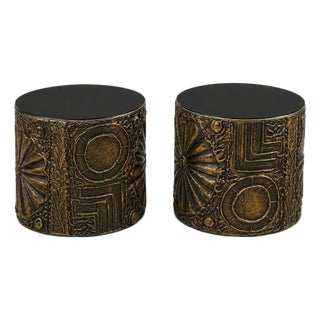 1960s Adrian Pearsall Brutalist End Tables - A Pair For Sale