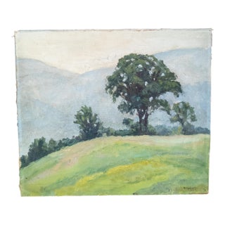 20th Century American Impressionist Landscape Oil on Canvas Painting For Sale