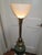 Emerald Rembrandt Emerald Green Tall Lamp With Glass Shade For Sale - Image 8 of 11