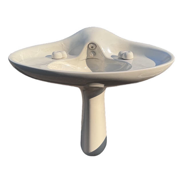 Vintage Warren Platner for American Standard Sculptural Pedestal Sink & Bidet Set For Sale
