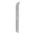 Elegant pair of wall sconces handcrafted in Italy, featuring elongated feather-shaped shades made of hand-blown Murano...
