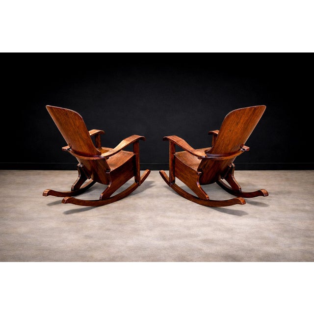 Rocking Chairs in Bentwood, Moveis Cimo, 1950s - Lot 555-578 For Sale In New York - Image 6 of 12