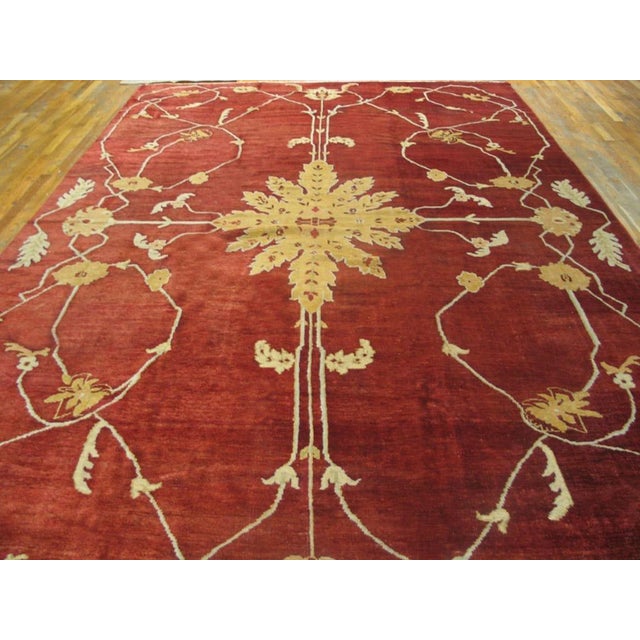 Antique Sultanabad Persian rug, measures: 9'0" x 13'8".