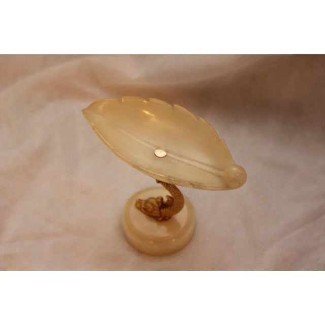 Footed Vase Gold Dolphin Decor, 1950s For Sale - Image 18 of 18
