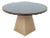 Modern Circular Glass Top Dining Table For Sale