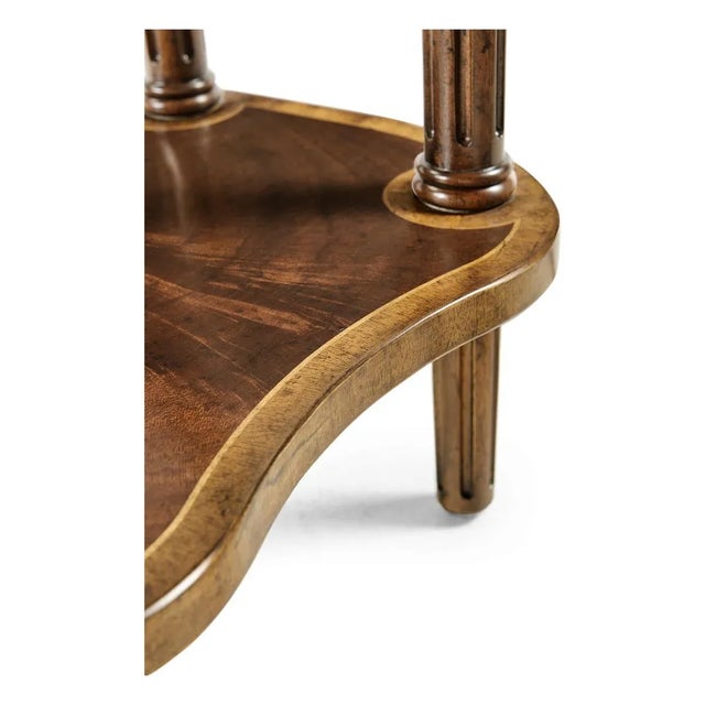 Not Yet Made - Made To Order Pair of George III Style Mahogany Demilune Console Tables For Sale - Image 5 of 7