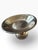 Late 20th Century Vintage Hollywood Regency Hobnail Milk Glass & Gold-Tone Pedestal Compote Bowl For Sale - Image 5 of 9