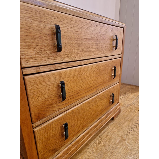 Art Deco Oak Chest of Drawers, 1930s For Sale - Image 15 of 17