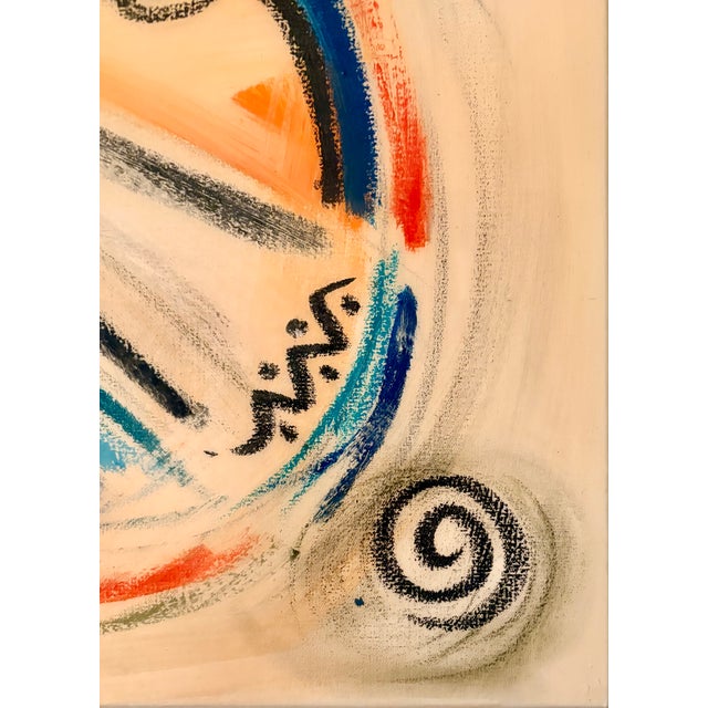 Textile Original Abstract "WhirlYgYg #5", Acrylic on Canvas, Signed by Artist For Sale - Image 7 of 9