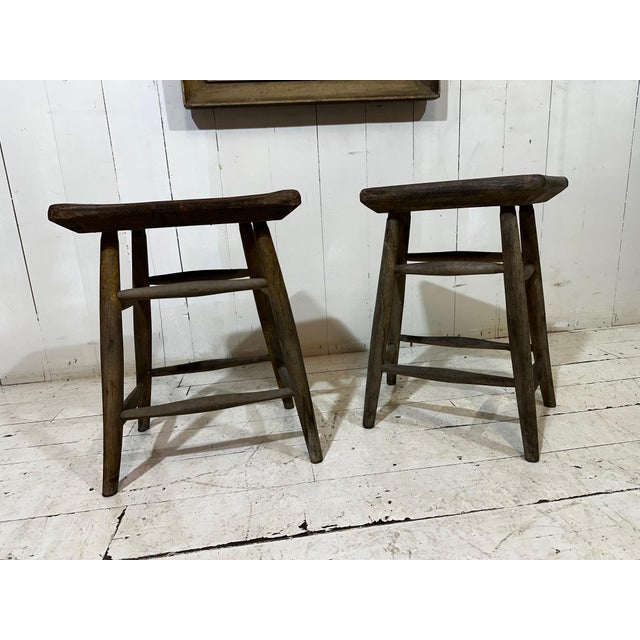 Victorian Original Pitch Pine Artist Stool, 1880 For Sale - Image 4 of 15
