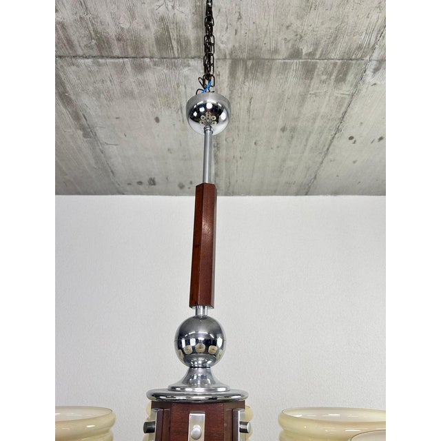 Large Art Deco Chandelier by Adolf Loos, 1930s For Sale - Image 4 of 11