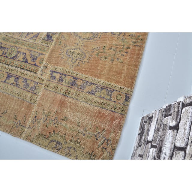 Antique Floral Oushak Carpet For Sale In Phoenix - Image 6 of 10