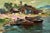Oil Painting Small Boat Dock Yuriy Suprunchuk For Sale