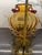 Amber Vintage Amber Hand Blown Glass Vase With Stand For Sale - Image 8 of 8
