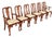 Henkel Harris Queen Anne Solid Cherry Wood Dining Chairs | Set of Six For Sale