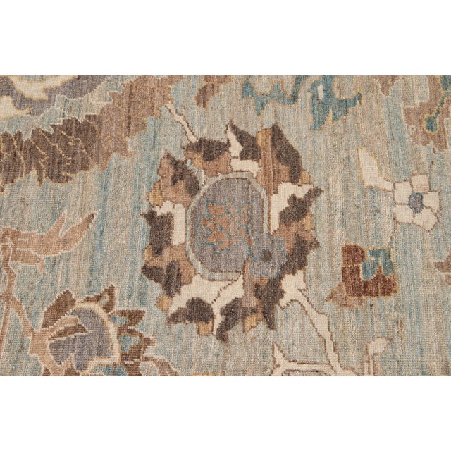 21st Century Contemporary Sultanabad Rug 13 X 23 For Sale - Image 9 of 13