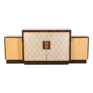 French Ebony Macassar Art Deco Sideboard c.1930's' For Sale