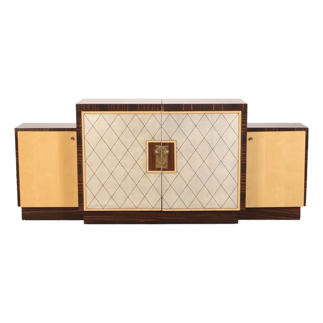 French Ebony Macassar Art Deco Sideboard c.1930's' For Sale